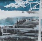 Muskoka Whitewash (study).  2009.  Charcoal, acrylic ink and gouache on paper.  22 x 30