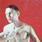 Sweet Sixteen (red).  2003. Oil on canvas. 24 x 24