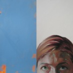 Flight/Vlug II, 2004.  Oil and acrylic on canvas. 16 x 24